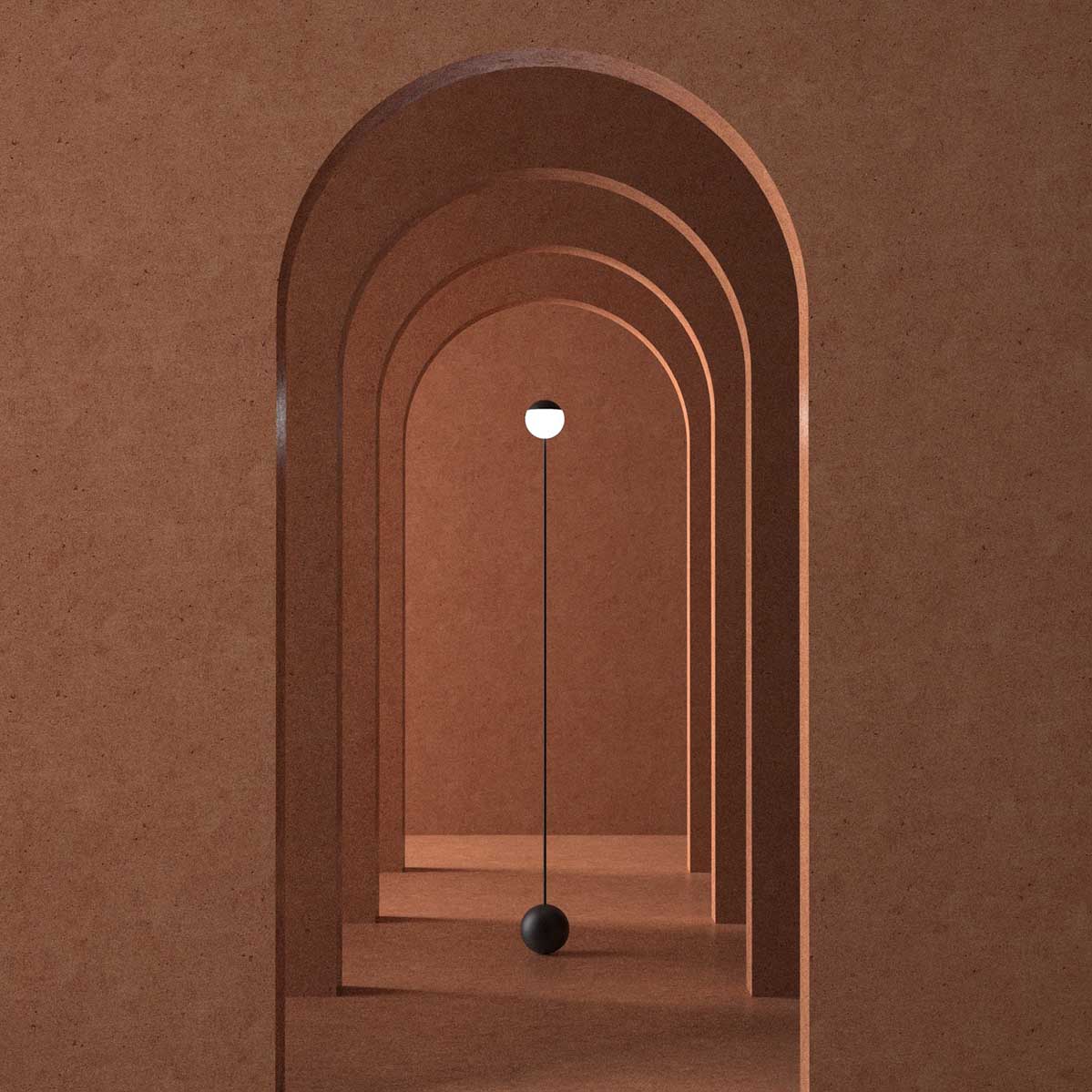 MADE BY PEN Sway Floor Lamp, Black - Image 5