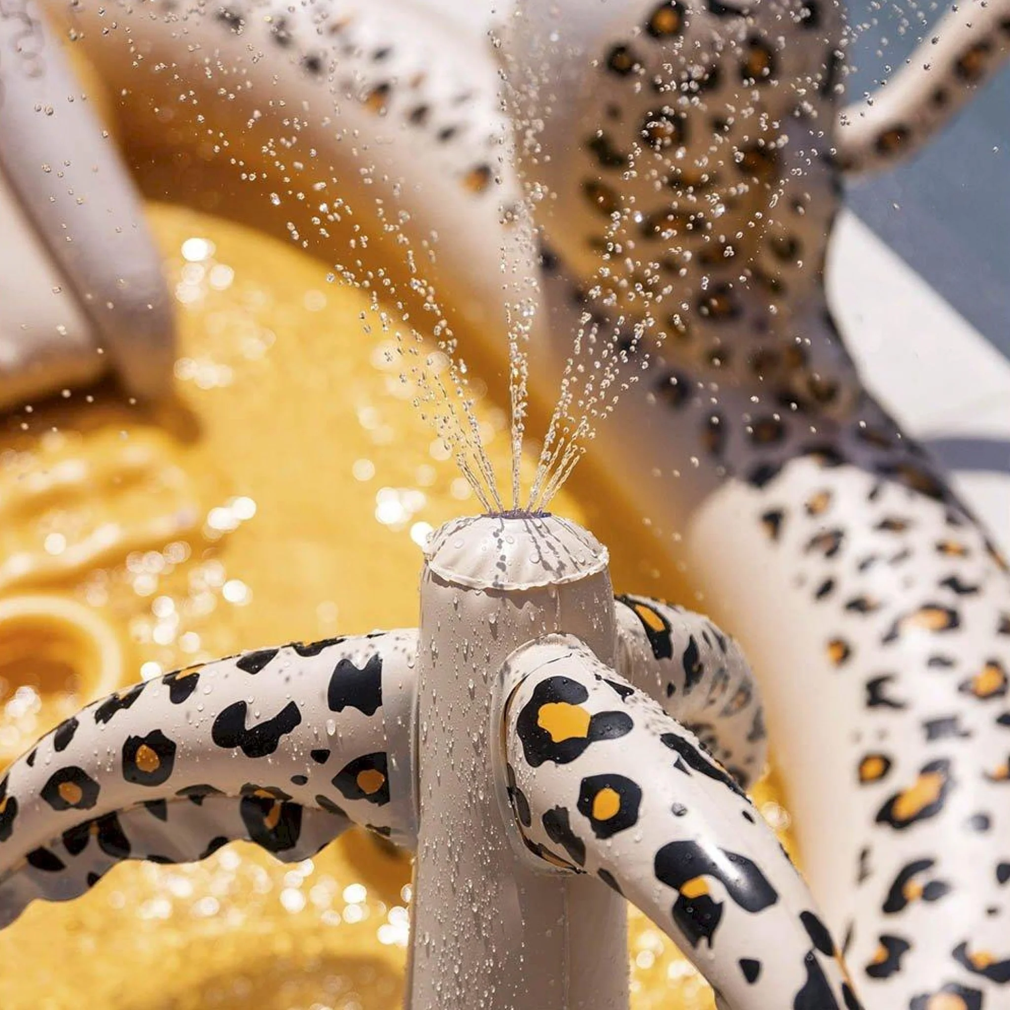 SWIM ESSENTIALS Inflatable Adventure Pool, Beige Leopard - Image 8