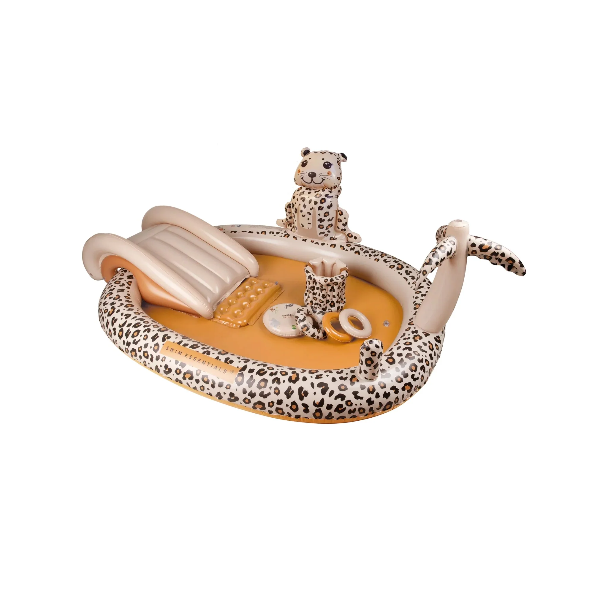 SWIM ESSENTIALS Inflatable Adventure Pool, Beige Leopard - Image 9
