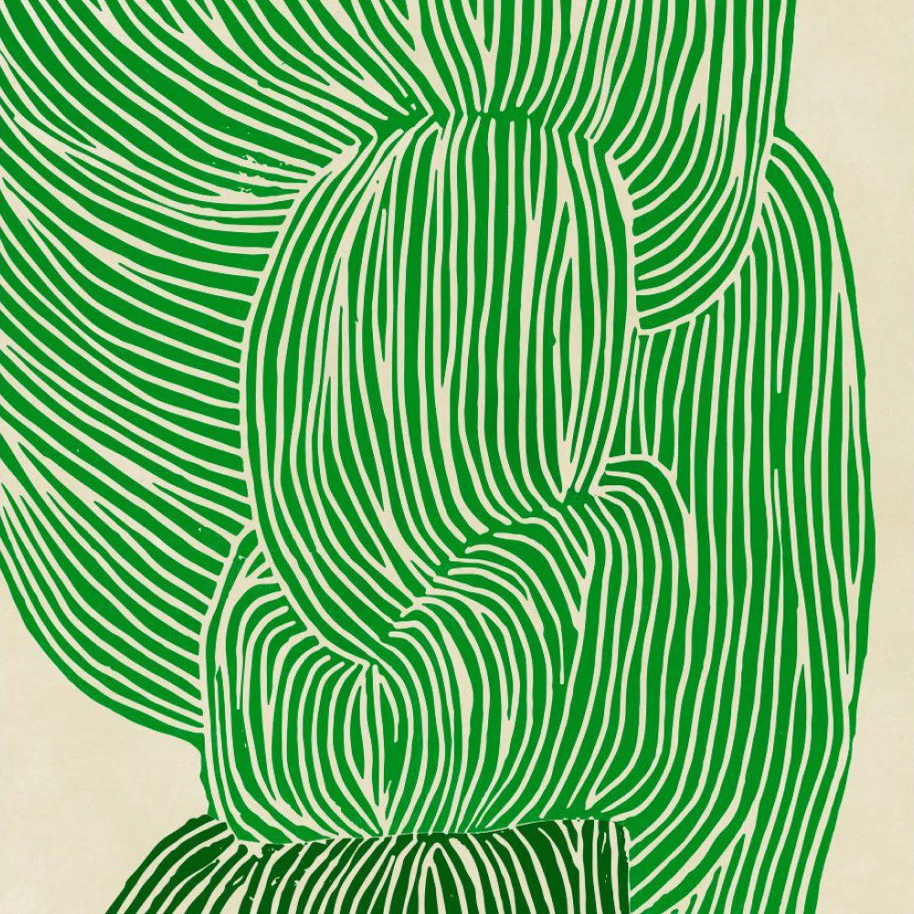 THE POSTER CLUB Rebecca Hein, Green Ocean Art Print, A5 - Image 2