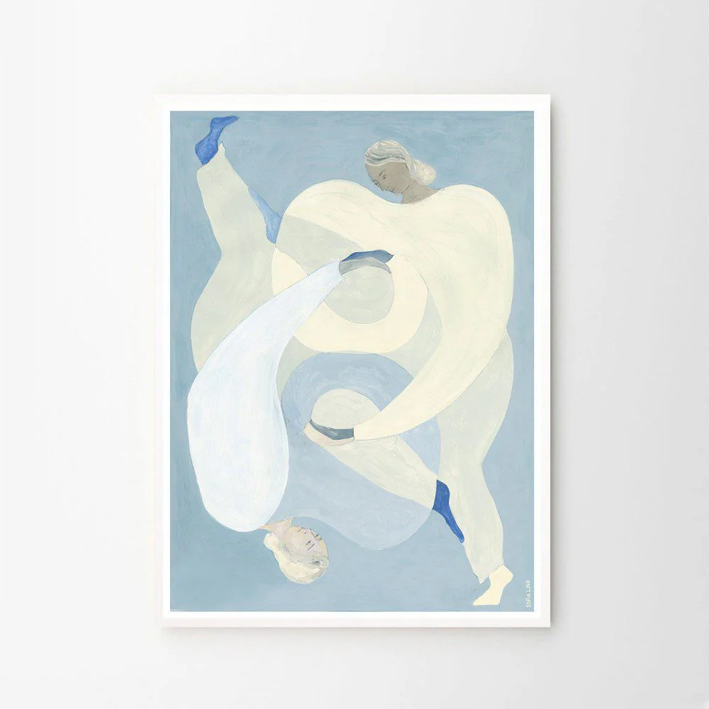 THE POSTER CLUB Sofia Lind, Hold You, Blue Art Print, A5 - Image 2