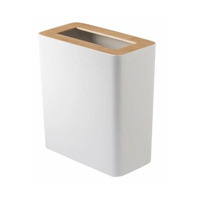 YAMAZAKI Rin Rubbish Bin/Paper Bin White Square - Image 5
