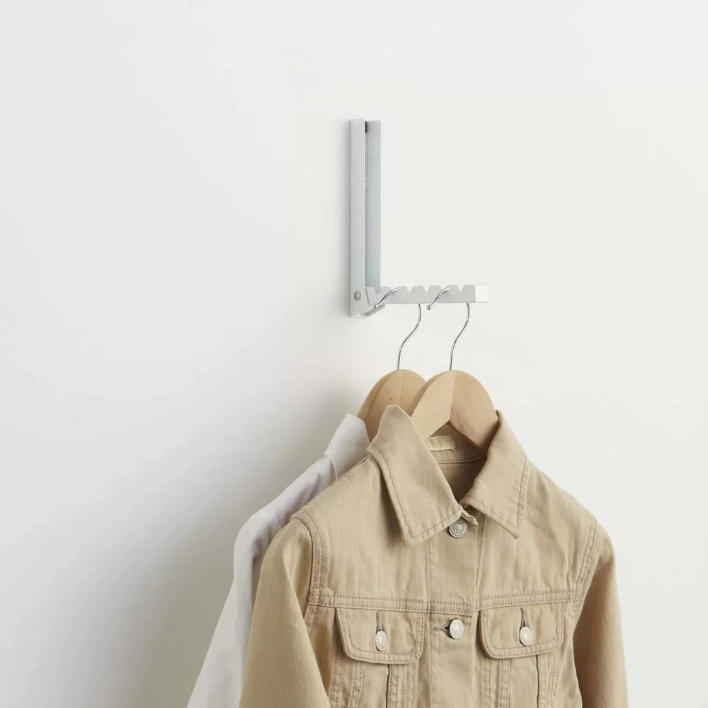 YAMAZAKI Smart Storage Over the Door Hanger Rack, White - Image 2