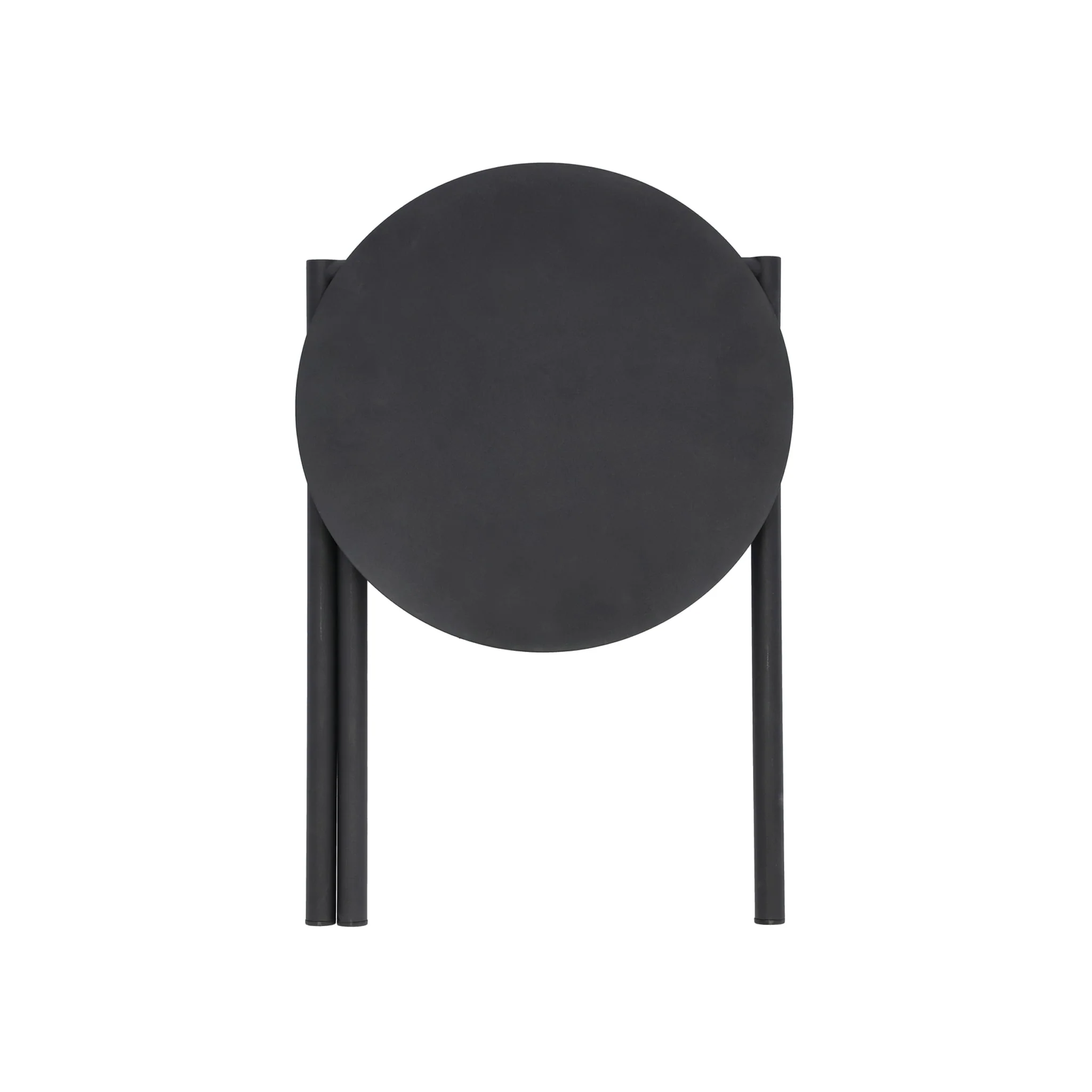ZONE DENMARK Disc Foldable Stool, D33xH45cm, Black - Image 3