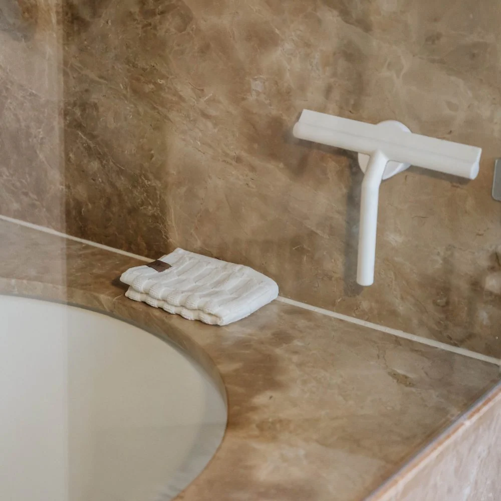 ZONE DENMARK Shower Wiper Squeegee with 3M Holder, White - Image 3