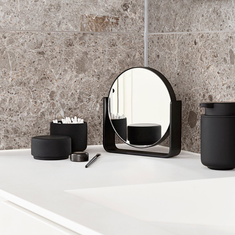 ZONE DENMARK Ume Container/Jar with Lid, H10cm, Black - Image 2