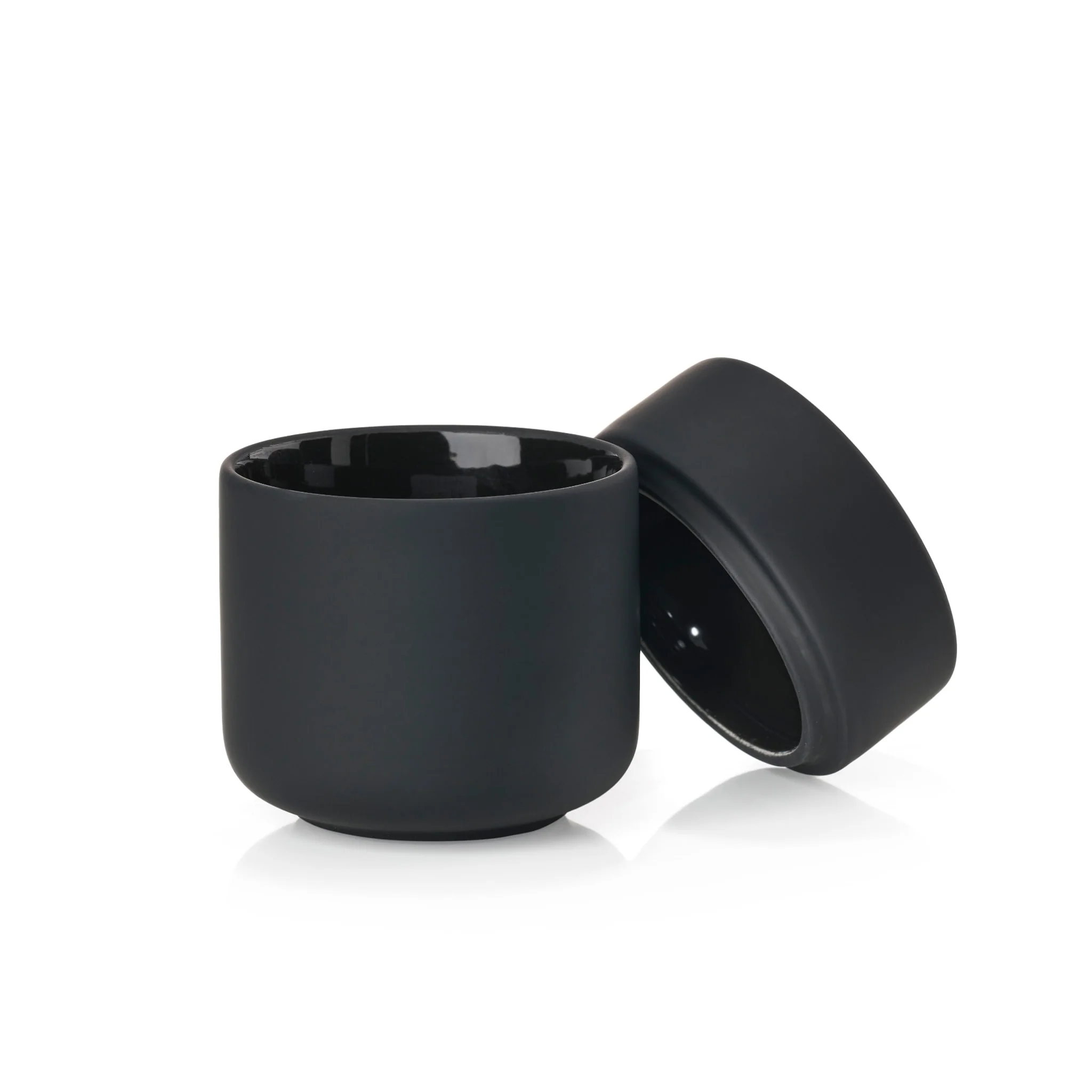 ZONE DENMARK Ume Container/Jar with Lid, H10cm, Black - Image 4