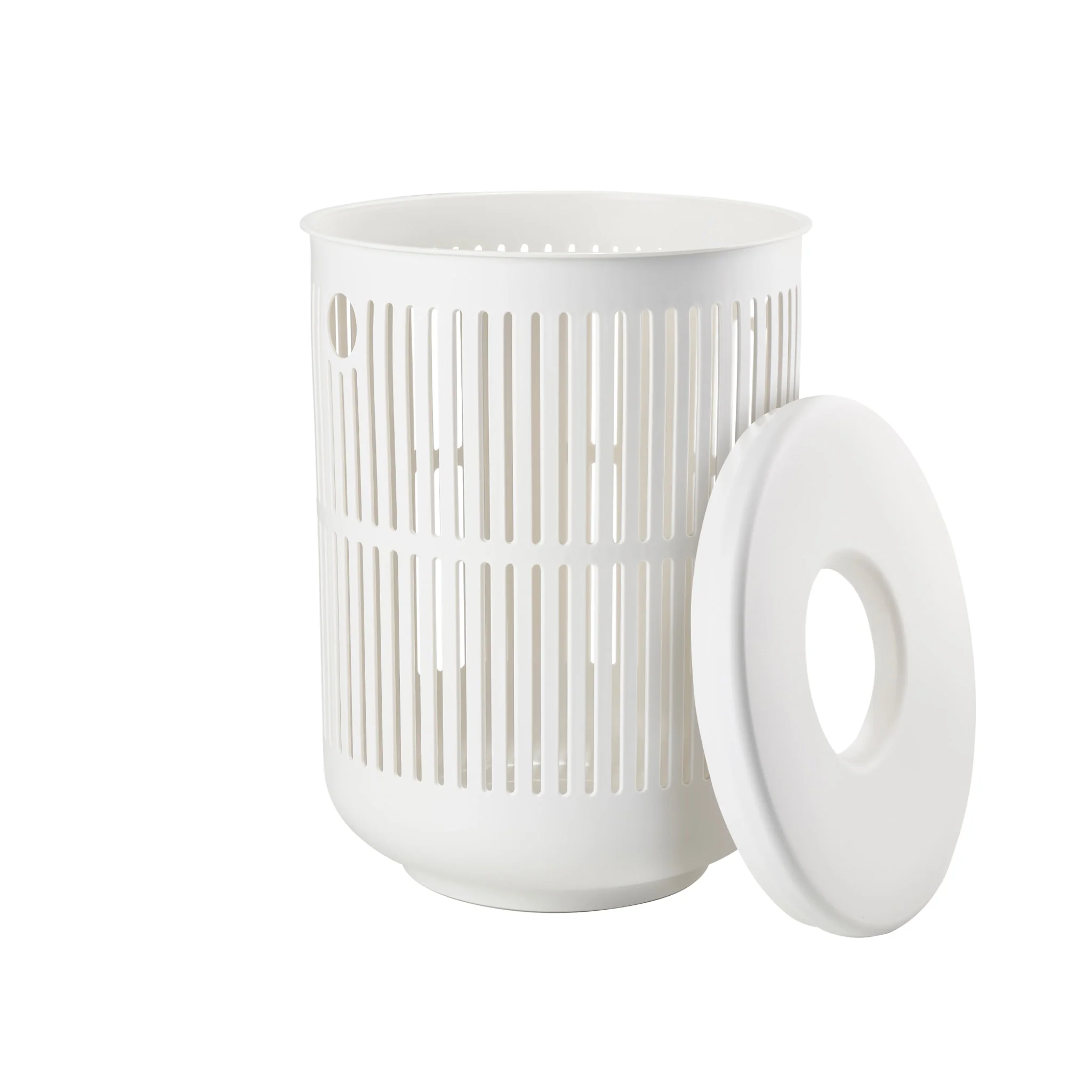 ZONE DENMARK Ume Laundry Basket 60L w/Lid, White - Image 4