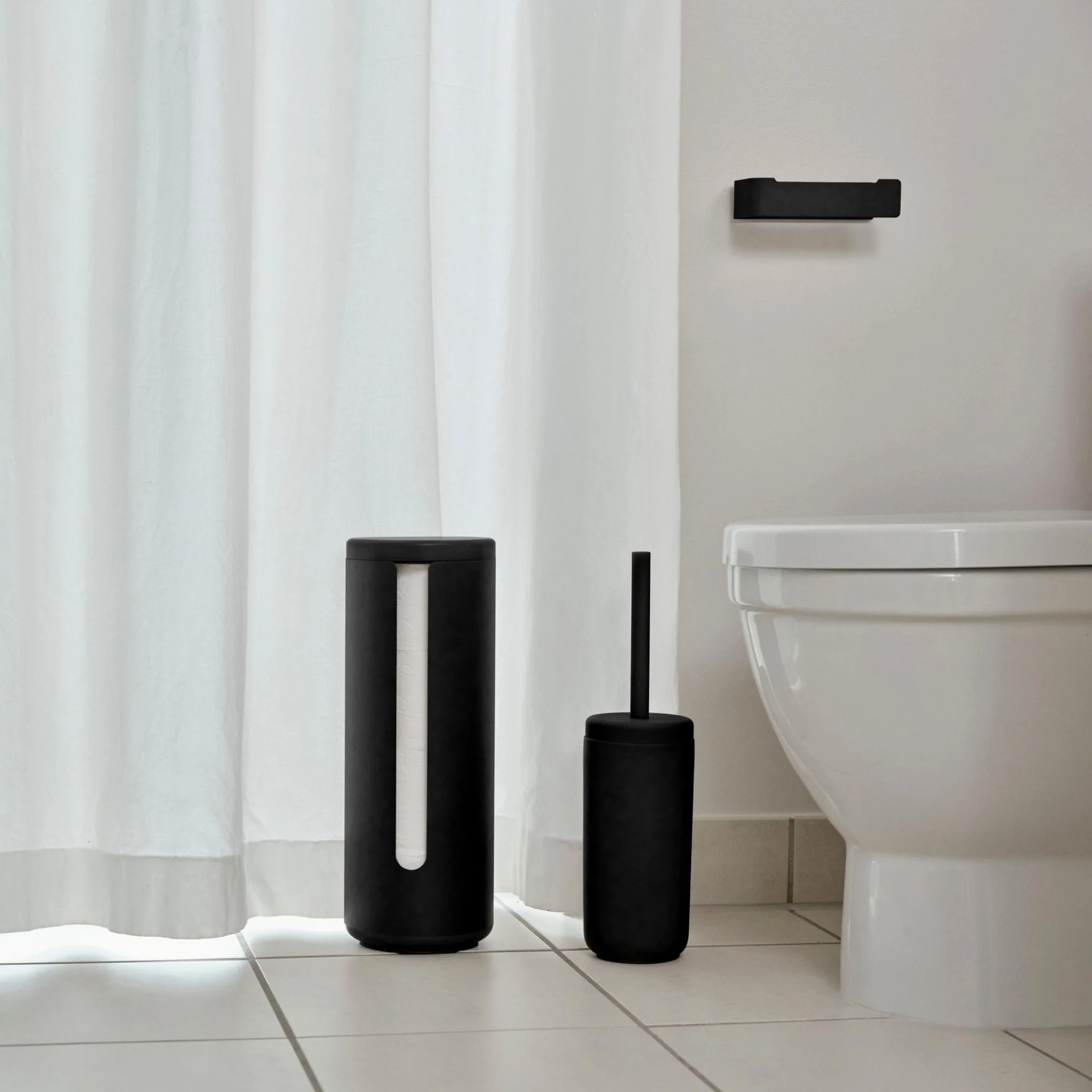 ZONE DENMARK Ume Toilet Paper Storage Holder, Black - Image 2