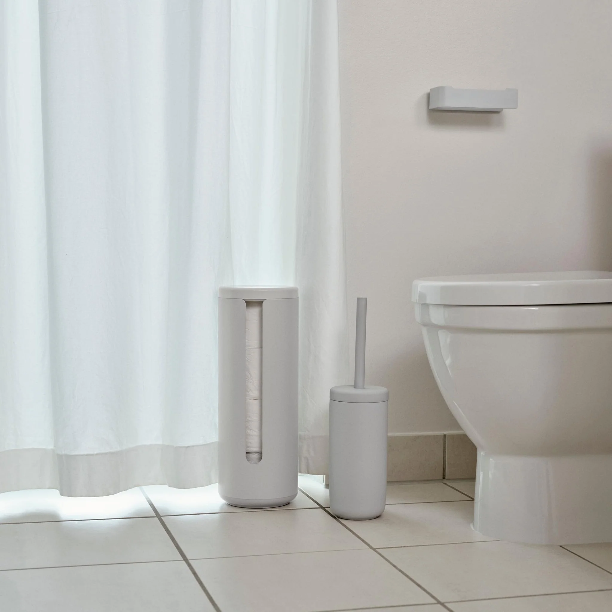 ZONE DENMARK Ume Toilet Paper Storage Holder, Soft Grey - Image 2