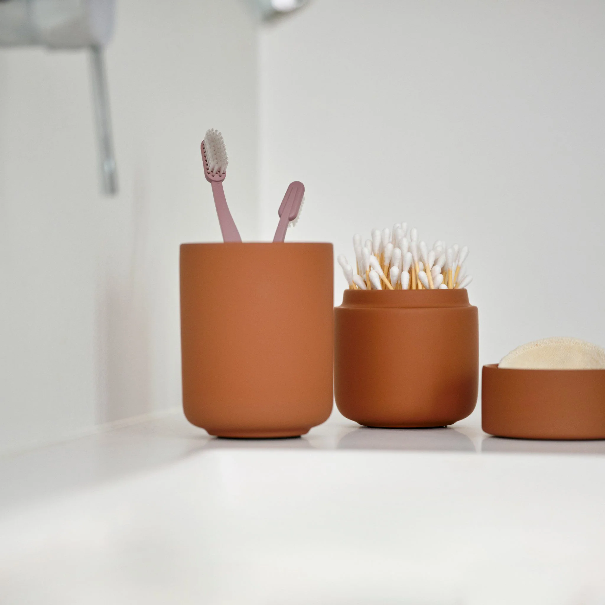 ZONE DENMARK Ume Tumbler/Toothbrush Mug, Terracotta - Image 2